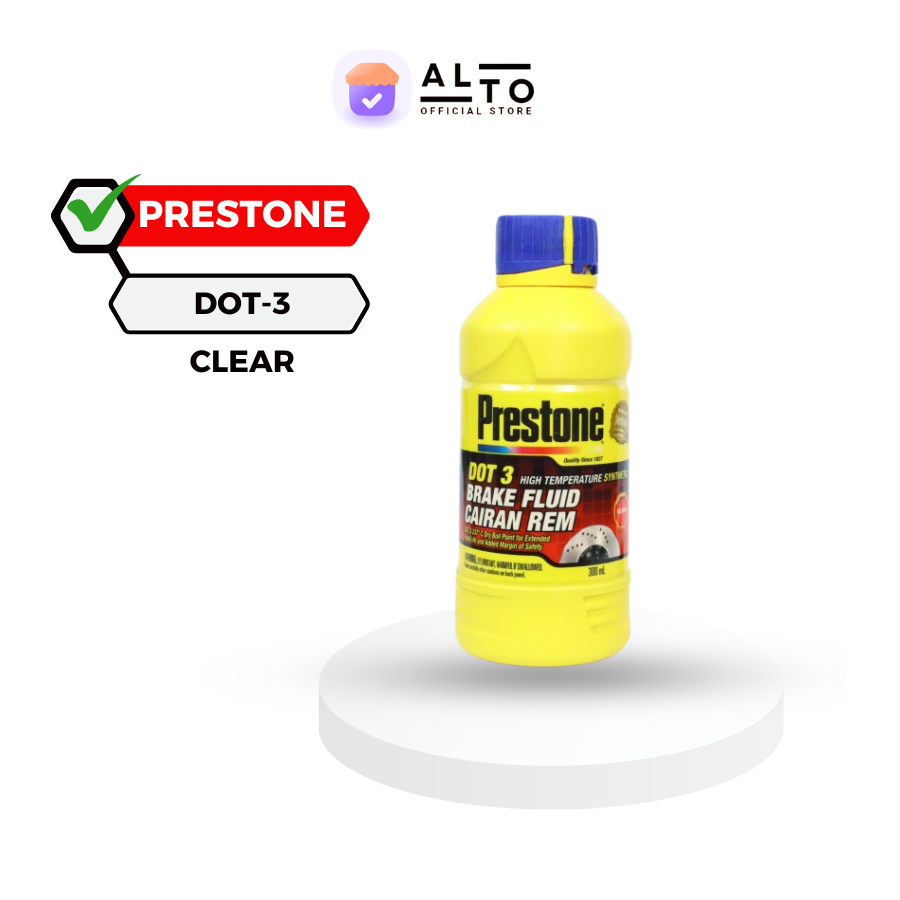 Minyak Rem Bening Motor Honda Vario 110cc 125cc 150cc 160cc Prestone DOT-3 [300ml] [Clear]