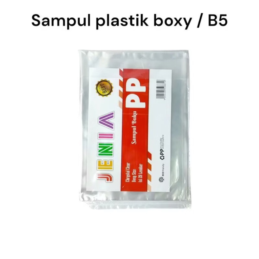 

Sampul Buku Plastik Boxy 1 Kodi (20 lembar)