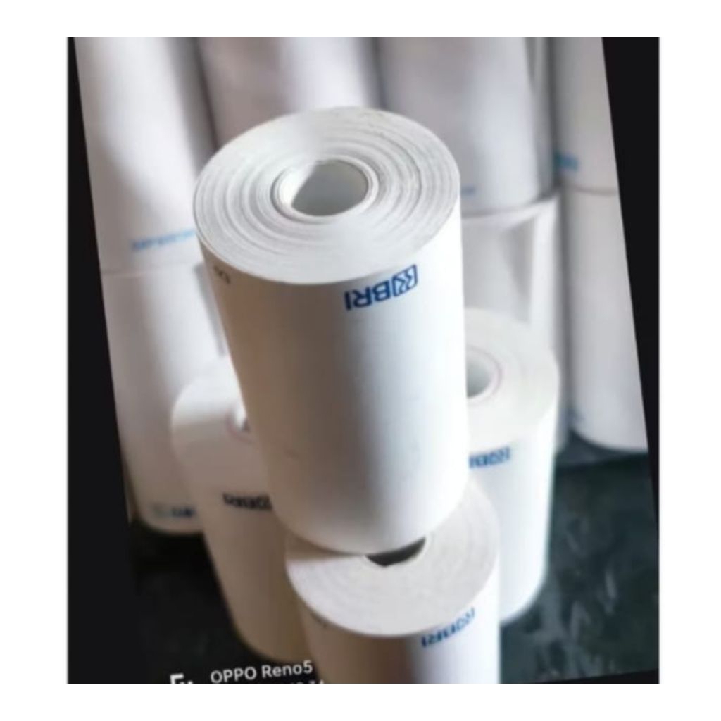 

kertas thermal logo Bank BRI ukuran 58x33mm isi 10pcs