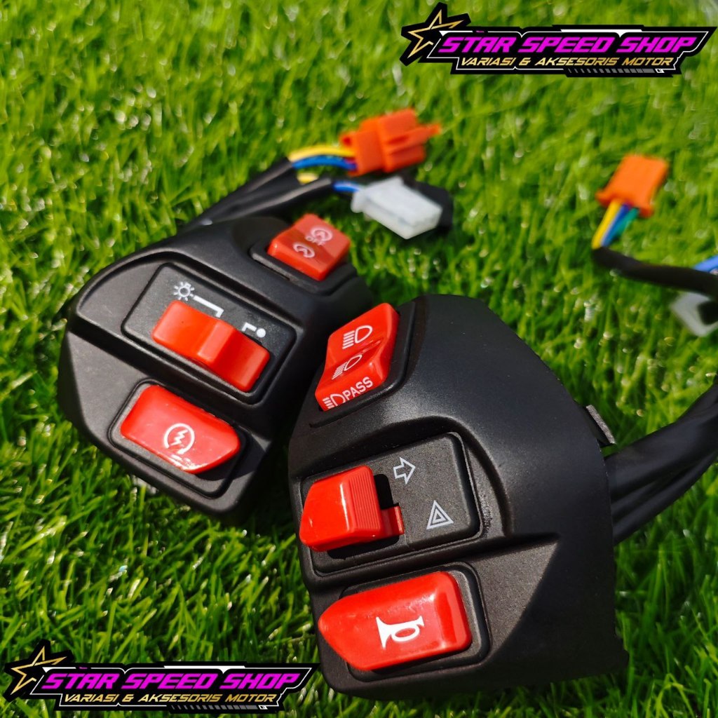 Saklar Aerox Old 155 Model Vietnam Merah PNP Aerox Old 155