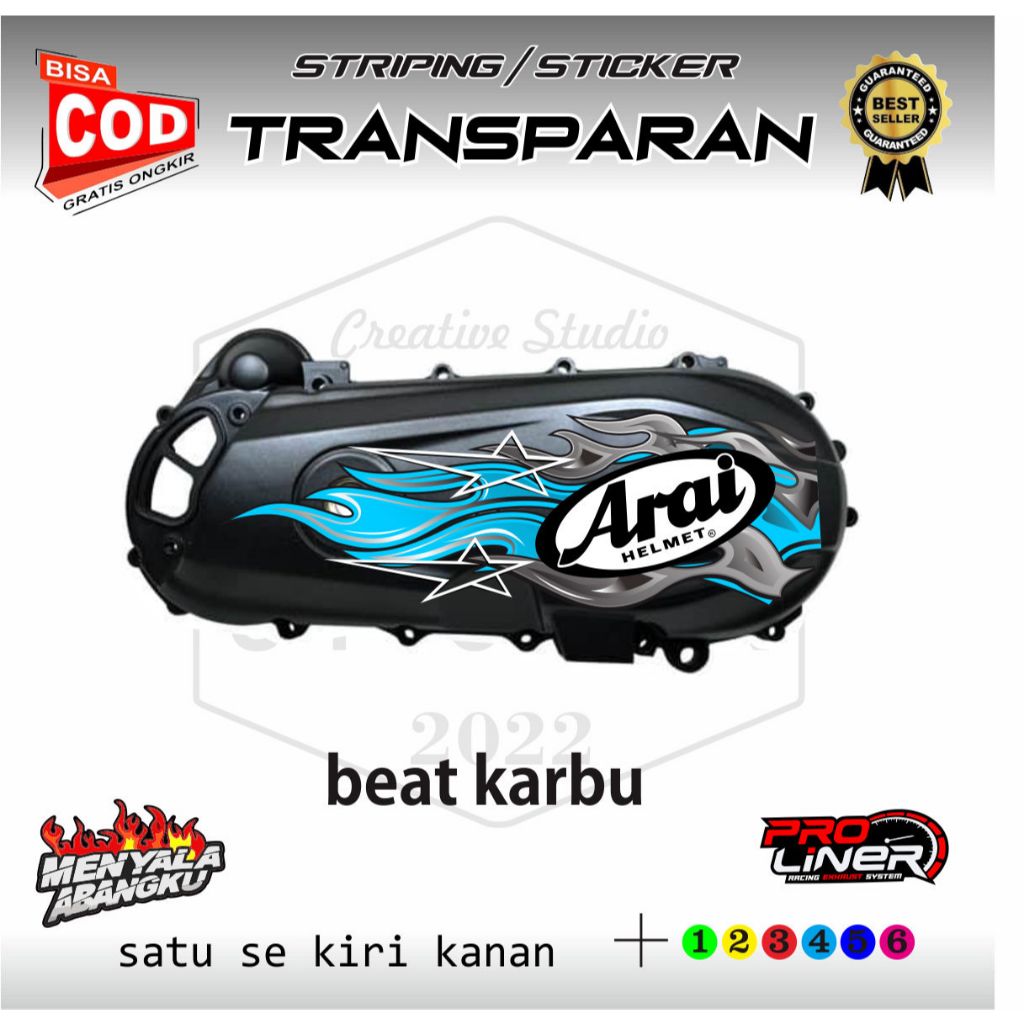sticker blok cvt beat karbu dan beat esp cocok terbaru