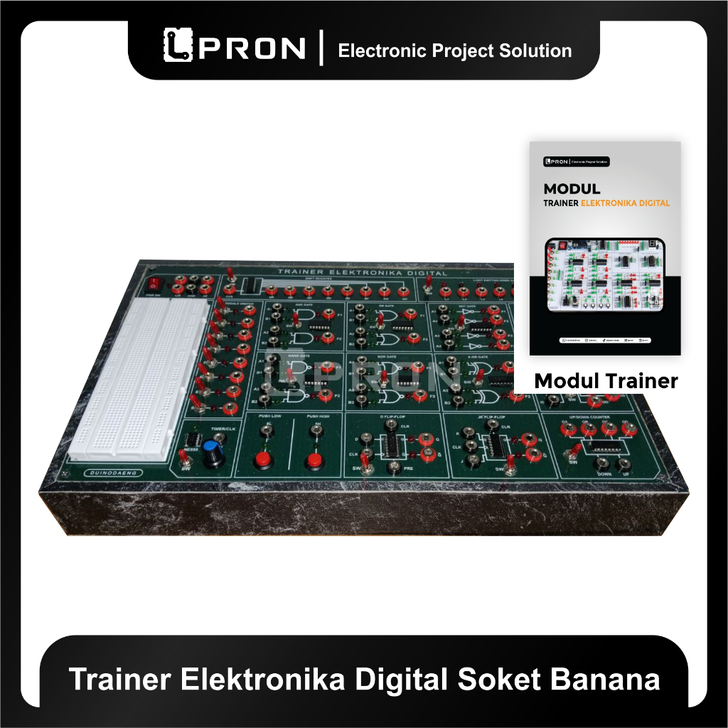 Trainer Elektronika Digital Soket Banana, Media Pembelajaran Praktikum Elektronika Digital