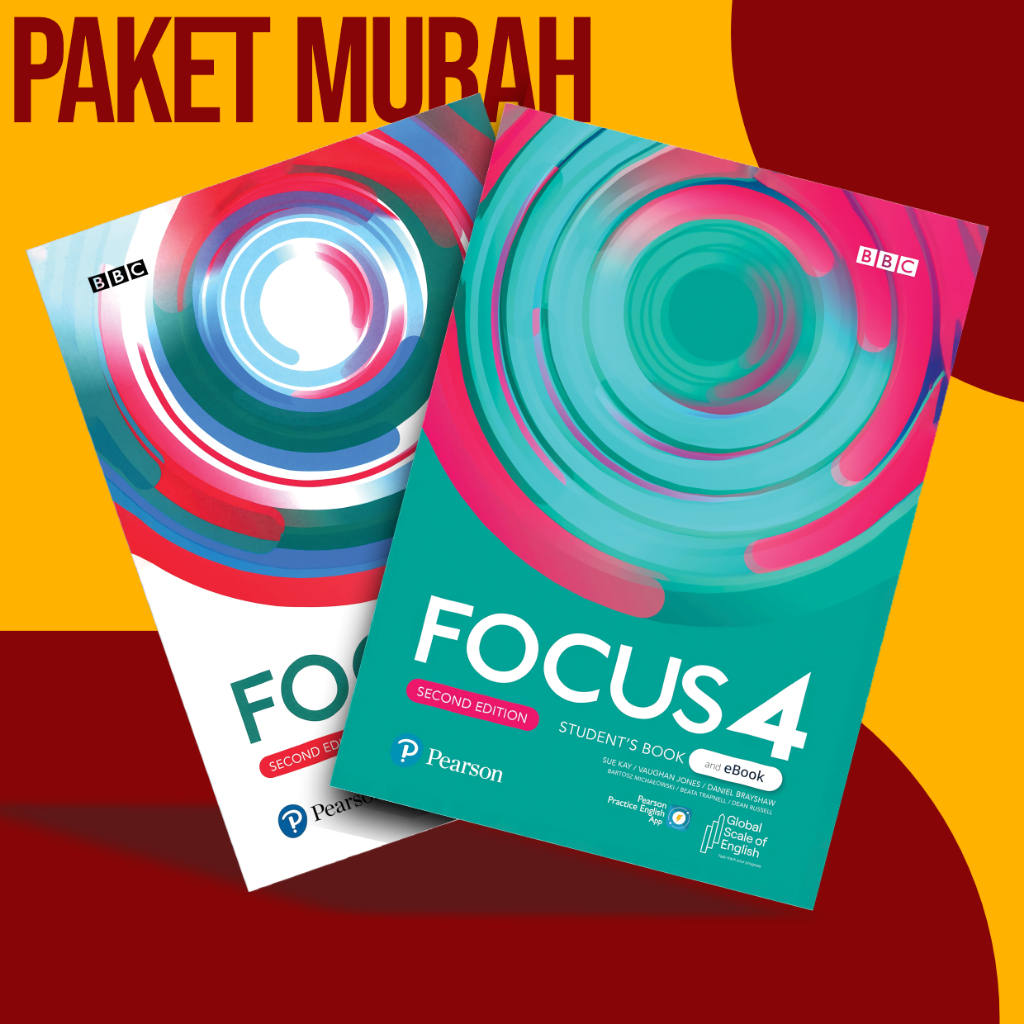 

FOCUS 4 second edition student book(eBook) + work book B2/B2+. A4