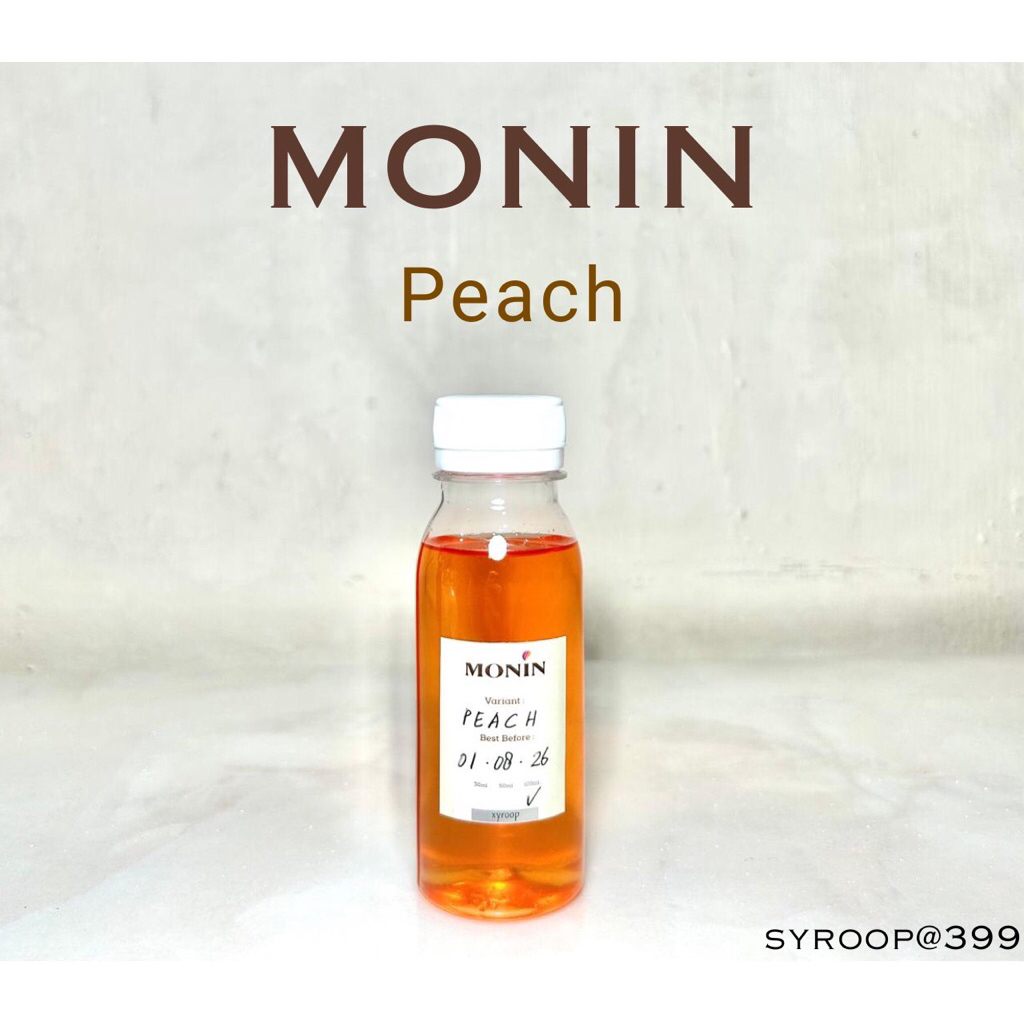 

Monin Syrup Repack Peach Sirup Teh 30ml 50ml 100ml