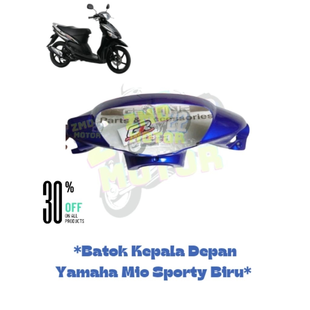 BATOK KEPALA DEPAN YAMAHA MIO SPORTY MIO LAMA BIRU // BATOK DEPAN MIO SPORTY BIRU