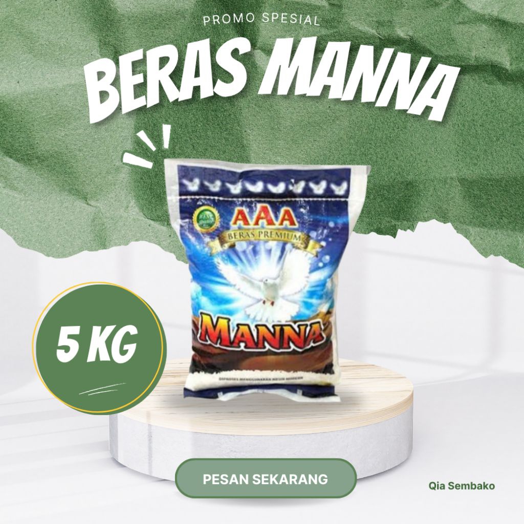 

MANNA BERAS/ BERAS MANNA (AAA) 5KG