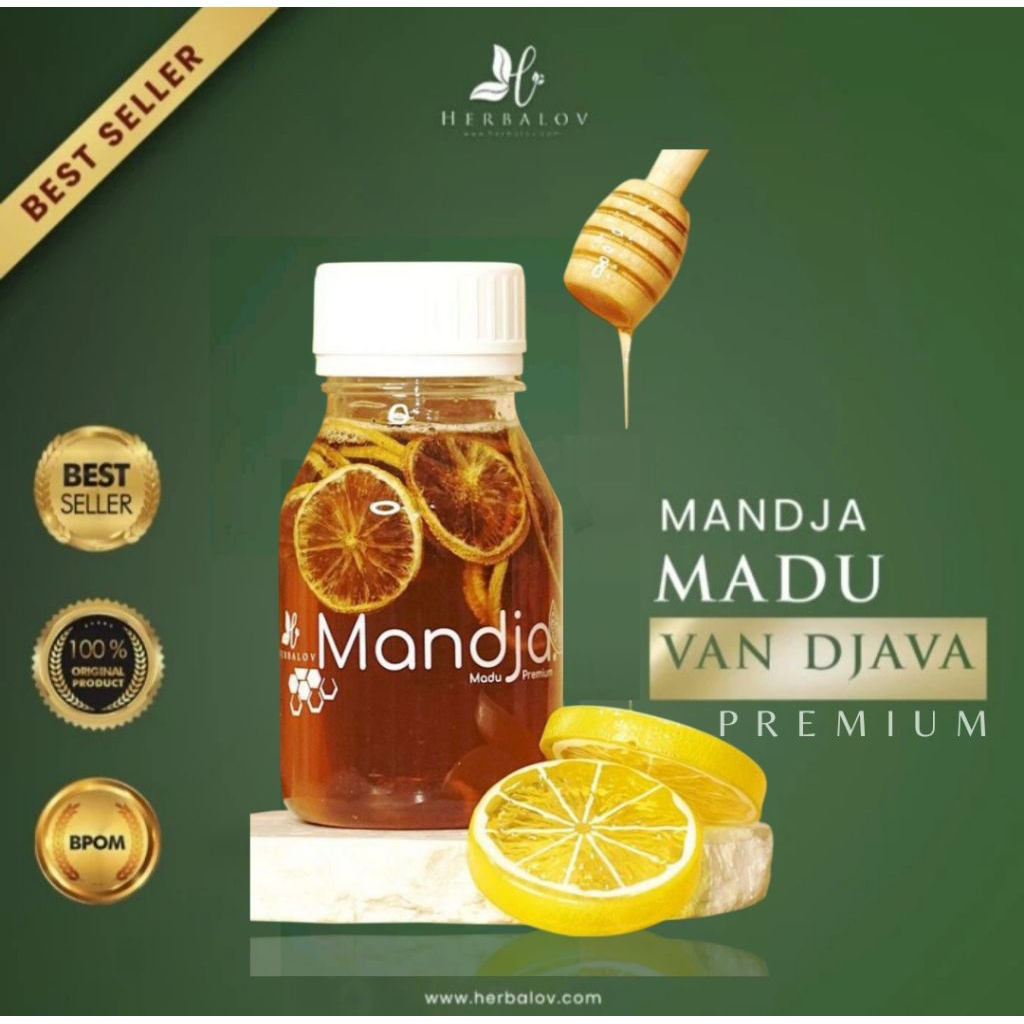 

MADU PREMIUM HERBAL MANDJA HERBALOV HERBAMOUR MADU HERBAL MULTIFLORA + DRIED LEMON