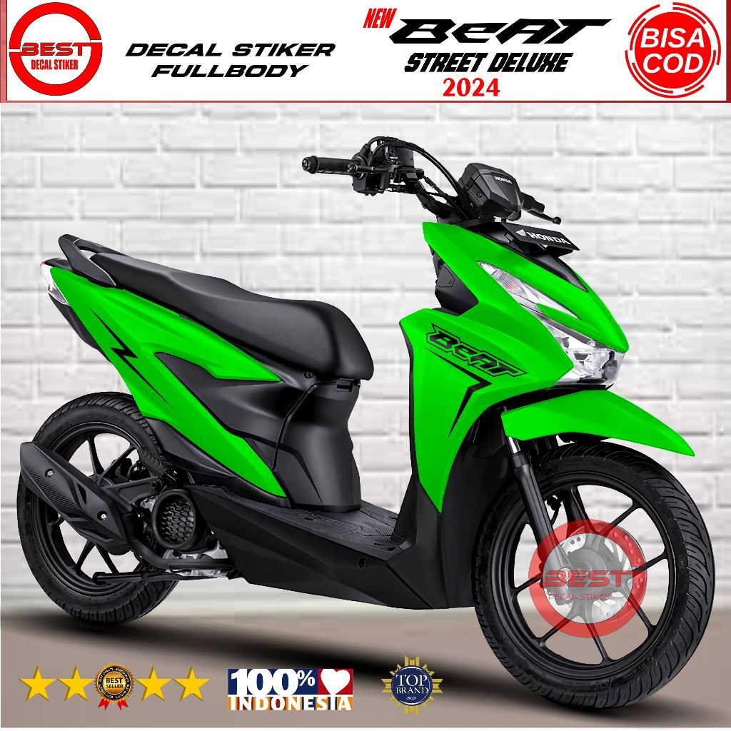 Best Decal Stiker Full Body Motor Honda Beat Street Deluxe 2024 Motif Polosan Cakep Variasi Keren