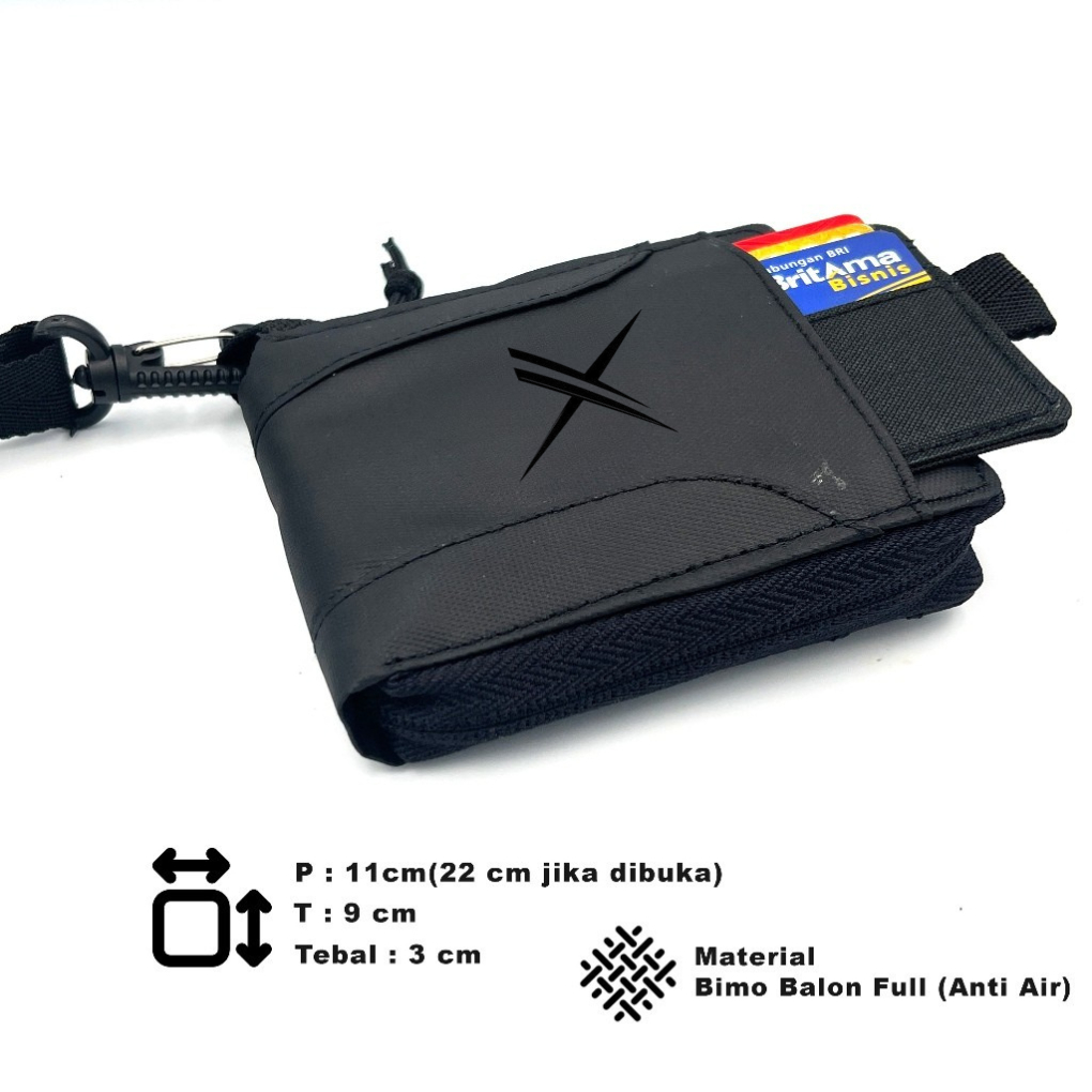 Xrel lHanging Wallet Dompet Kalung Pria ID Card Dompet Kartu Gantung Leher Waterproof