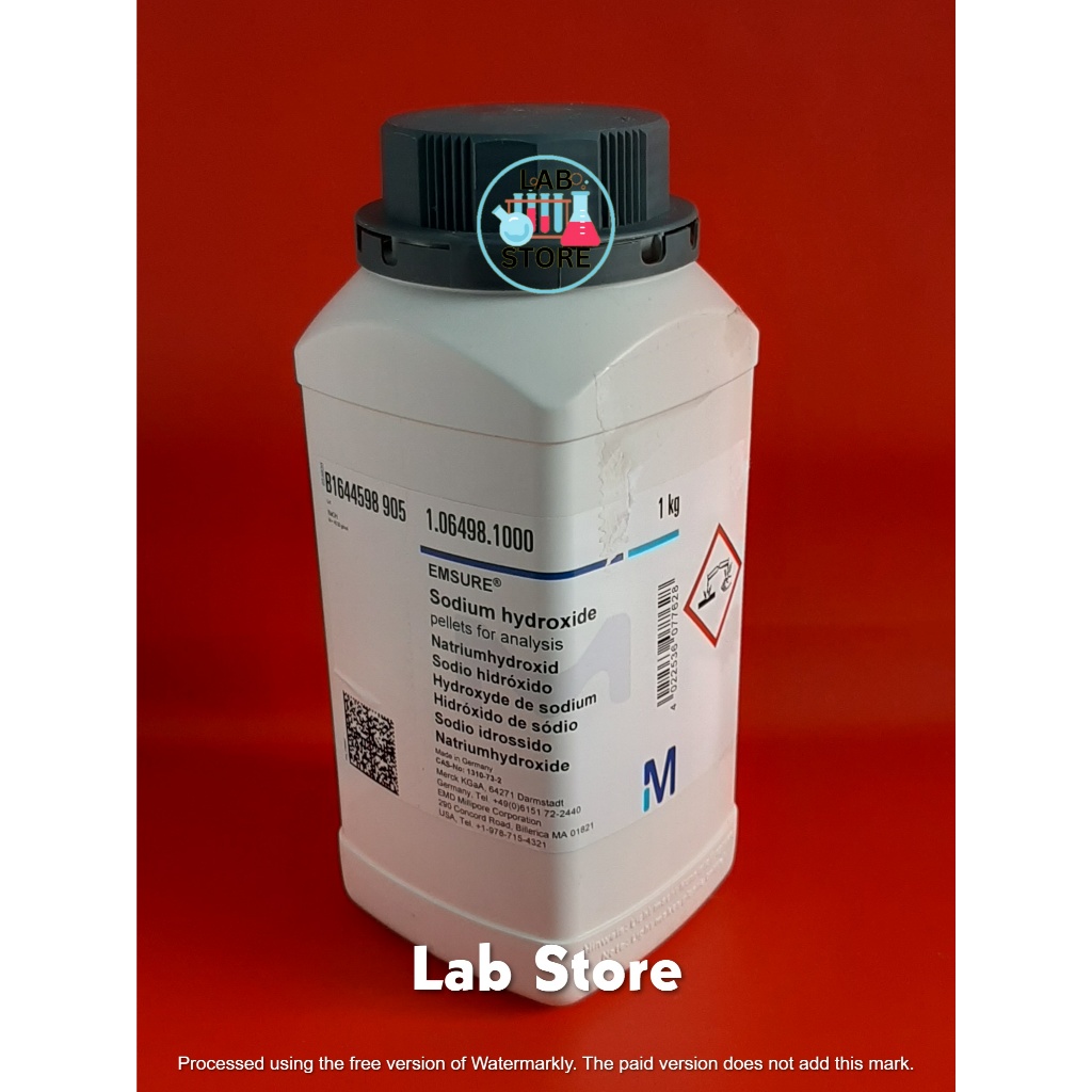 Naoh Analis MERCK / Sodium Hidroksida MERCK / ECER Per 10 Gram