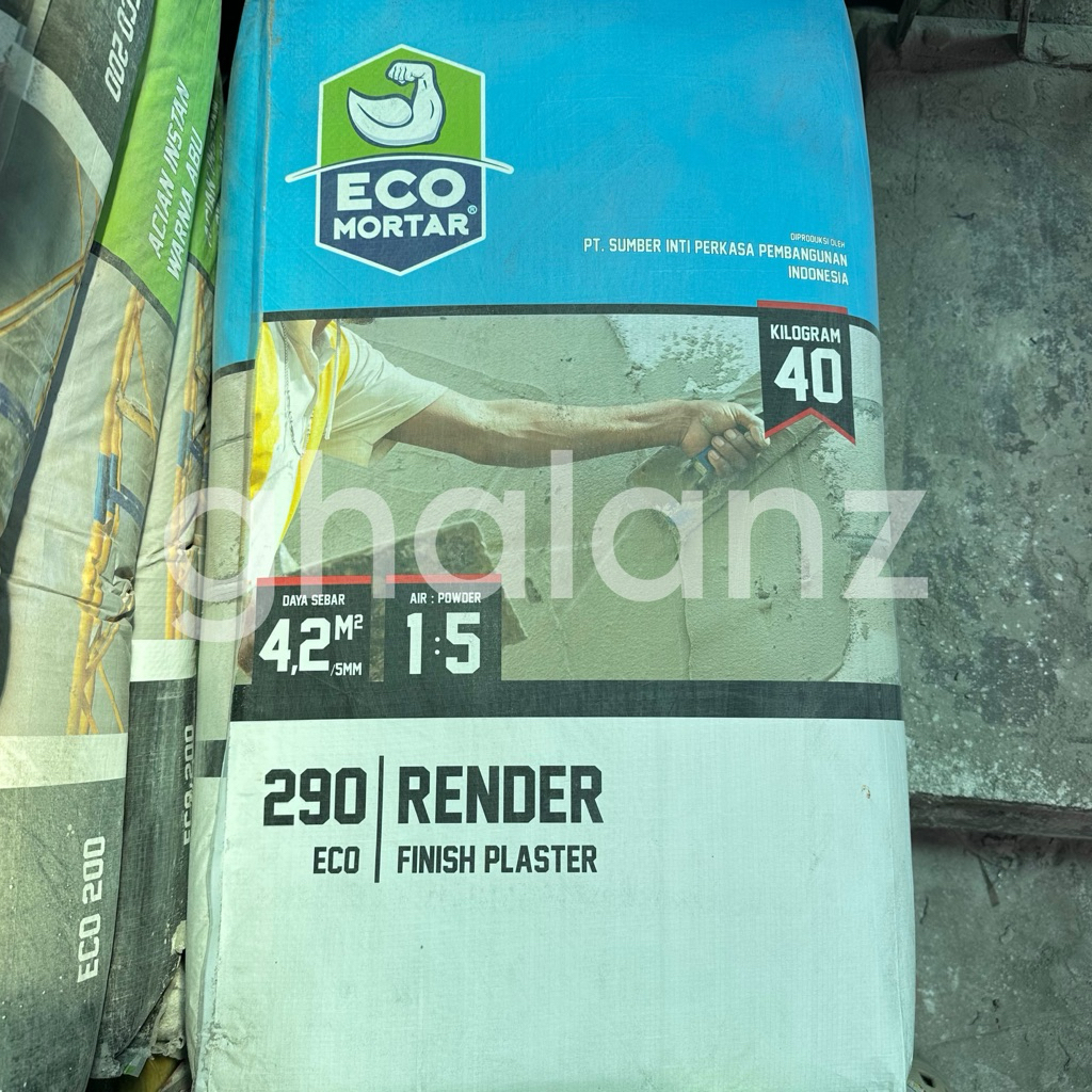 ECO 290 Render Semen Instant Plester dan Aci 1sak 40kg