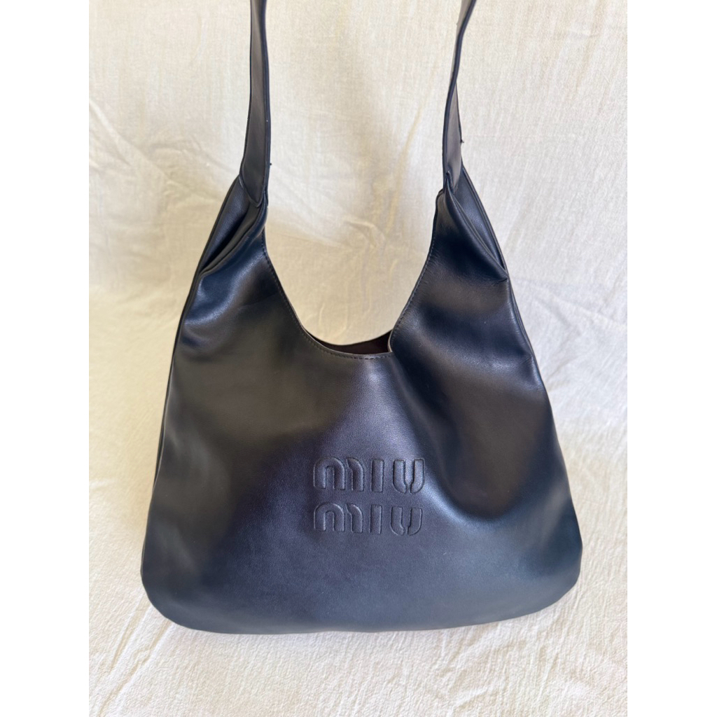 TAS MIYU MIYU LEATHER HOBO BAG PRELOVED BRANDED