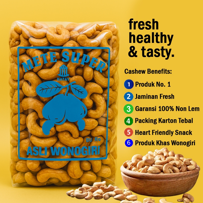 

Varian Kacang Mete Panggang /Kacang Almond Oven Original /Kacang Mede Matang Goreng - MEDENESIA