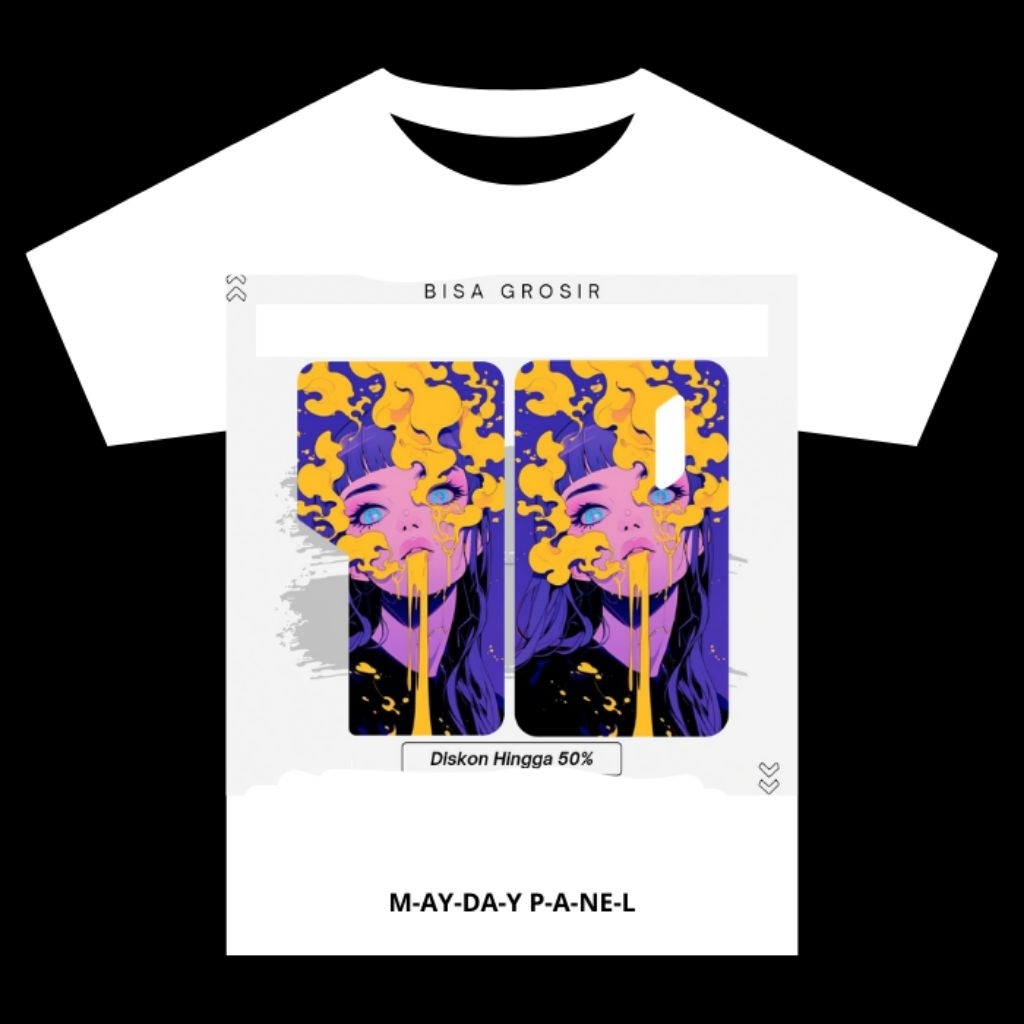 

( BUKAN KAOS) stiker variasi protektor type daymay panel