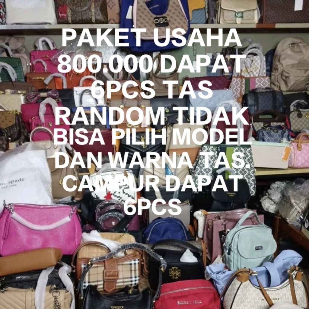 Paket usaha tas branded 6pcs