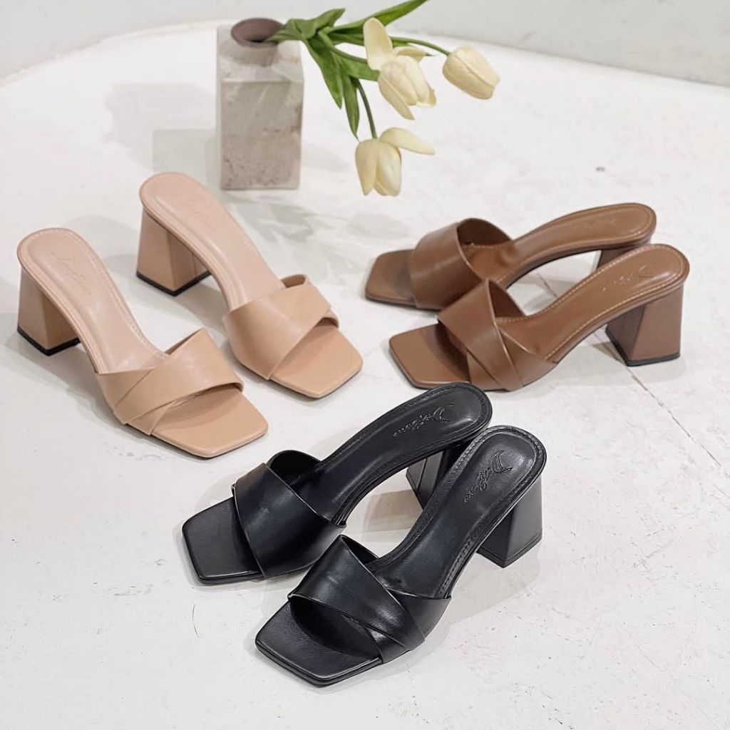 Sandal Zara Heels Hak Tahu 5cm