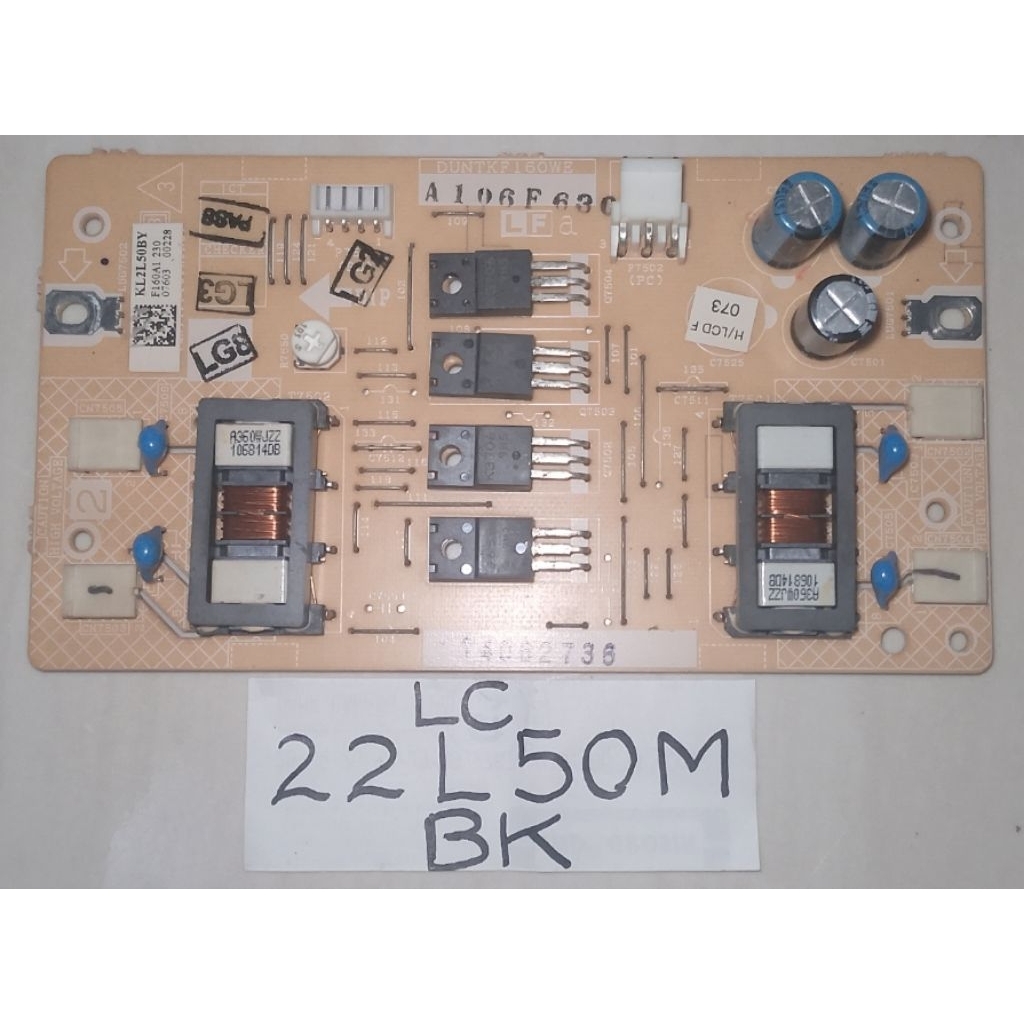 Inverter BL TV Sharp Alexander LCD seri LC-22L50M-BK