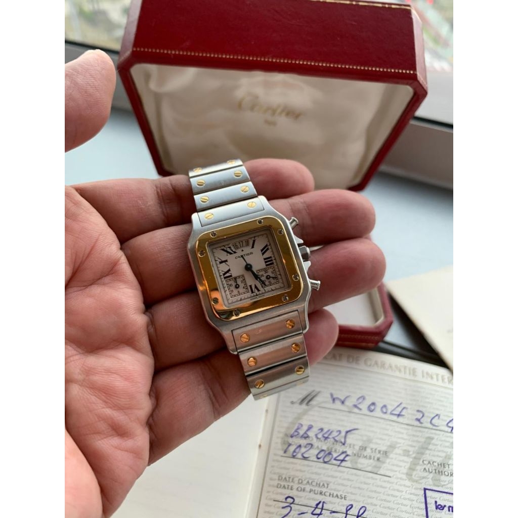 Arloji Cartier Santos Chronograph