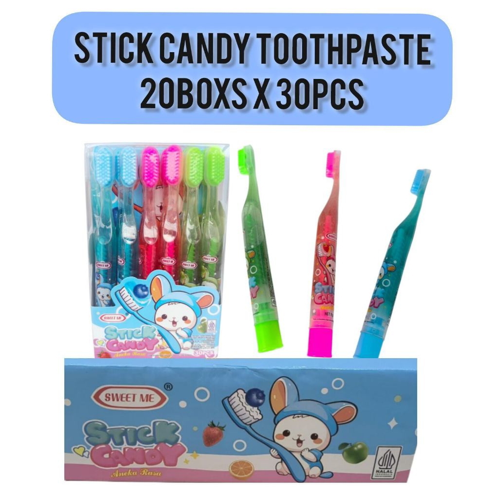 

SWEET ME STICK CANDY TOOTHPASTE/PERMEN JELLY SIKAT GIGI ISI 30