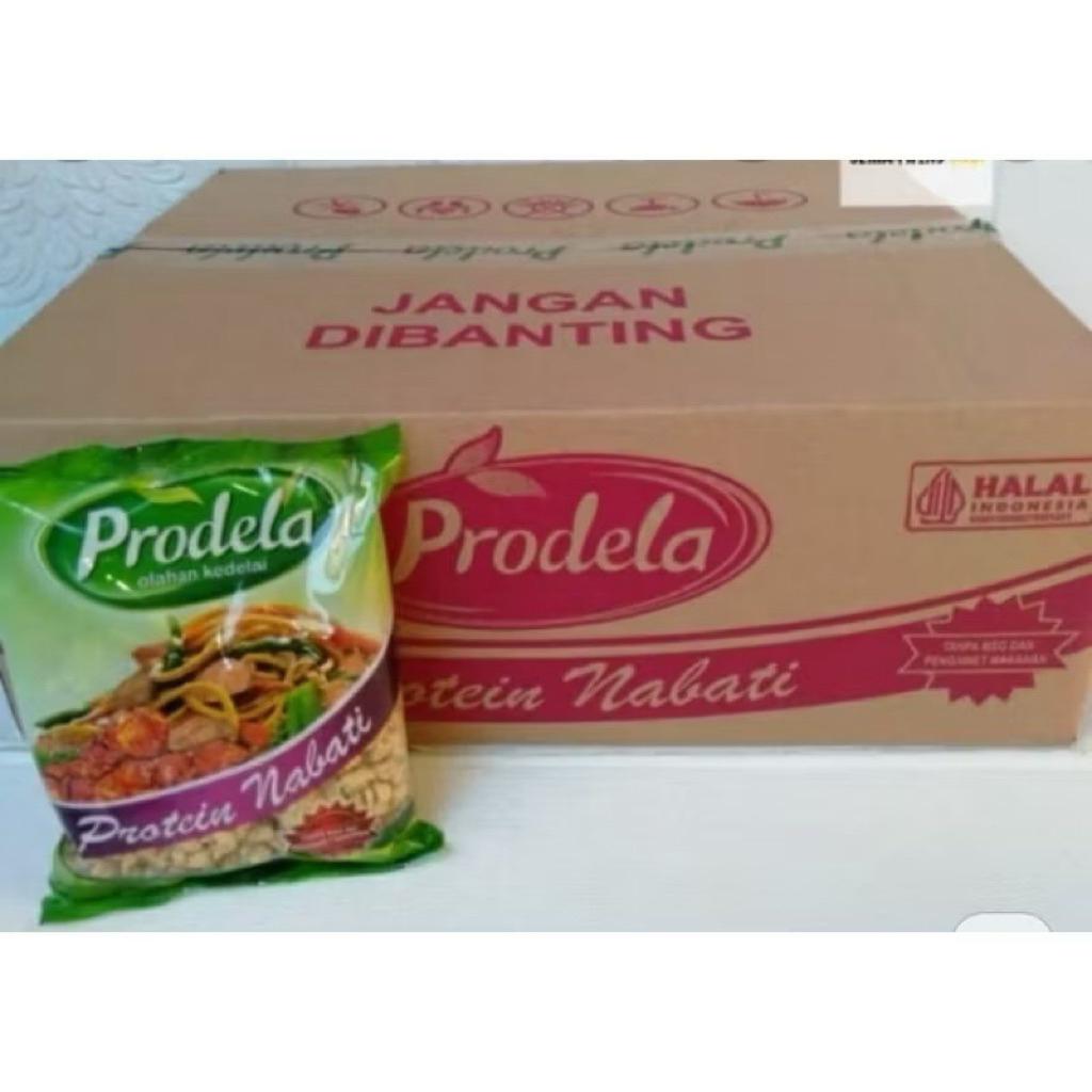 

Prodela 1 Dus isi 24 x 250gr protein nabati daging analog