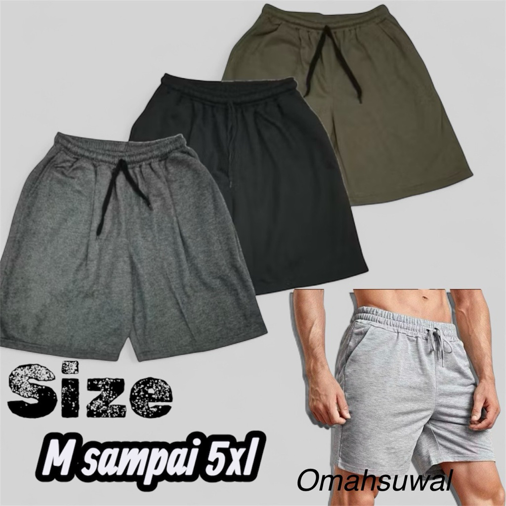 HOT PANT PRIA JUMBO CELANA PENDEK PRIA SHORT PANTS PRIA  BIGSIZE KOLOR PENDEK PRIA JUMBO