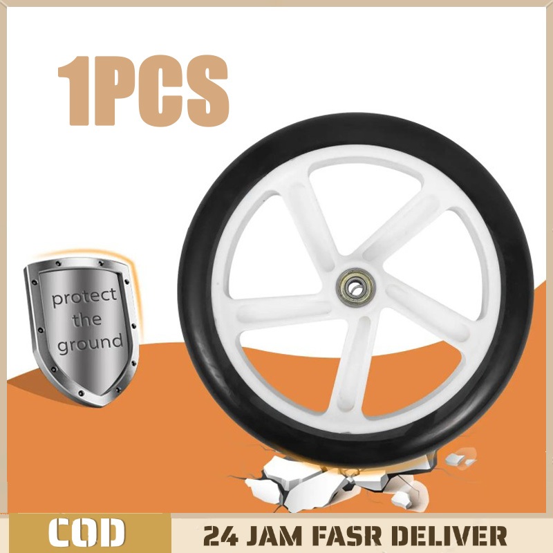 Roda Skuter Injak Belakang Roda Belakang Skuter Injak Roda Otoped Anak Tahan Aus Stroller Karet Anak