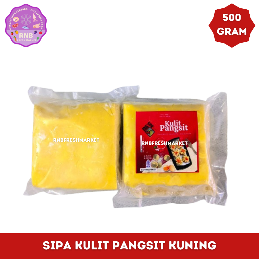 

Sipa Kulit Pangsit Kuning Netto 500 Gram