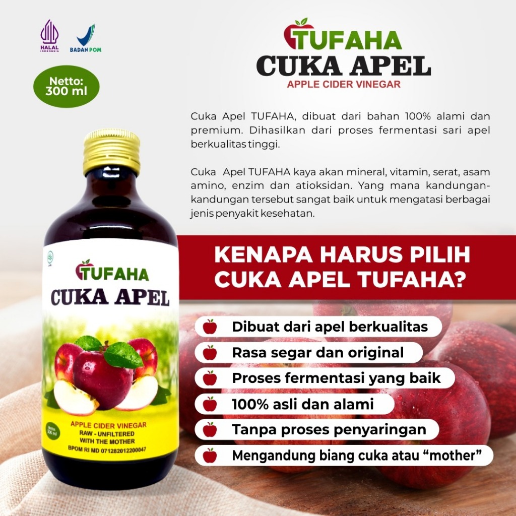 

cuka apel with mother organik vinega