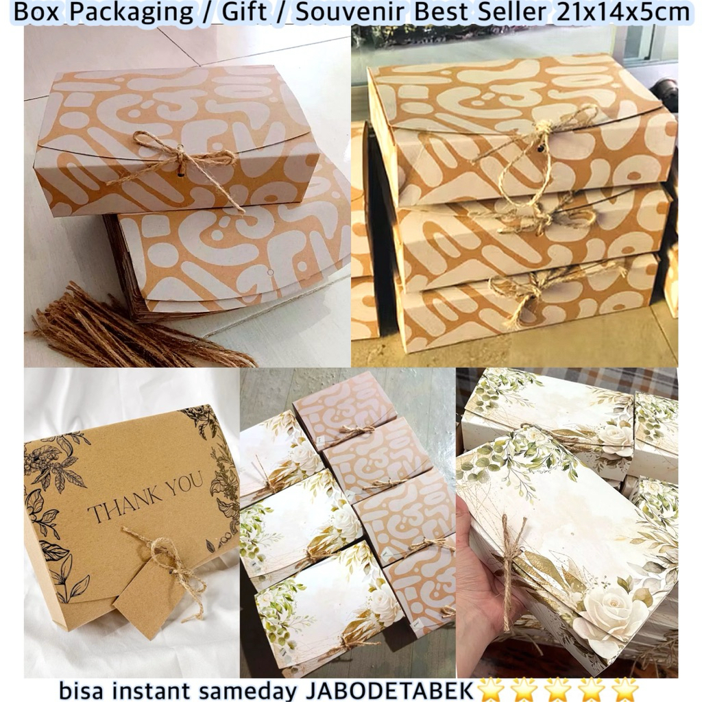 

Box Souvenir Event / Gift / Bingkisan / Oleh-oleh Box Aesthetic