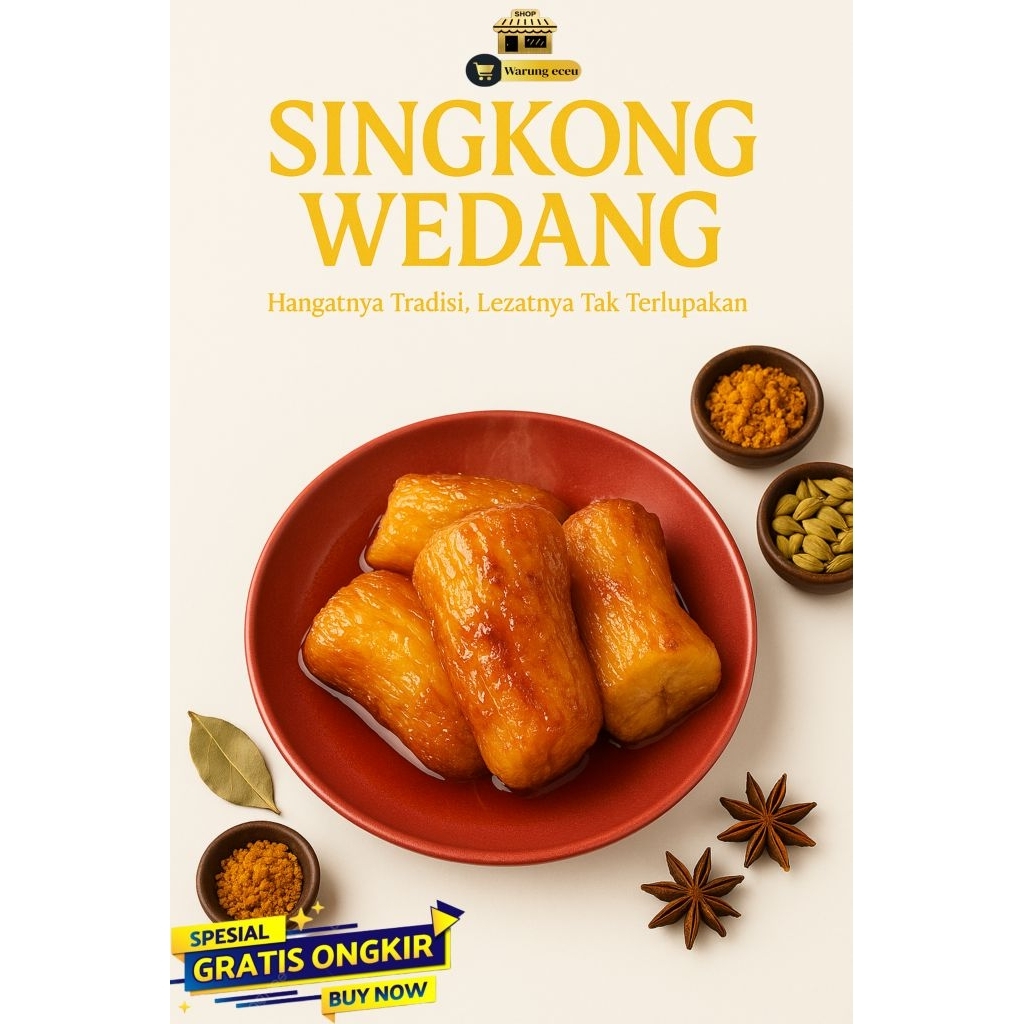 

NEW Singkong Wedang | Wedang Cas 500 gram Rasa otentik Resep Warisan