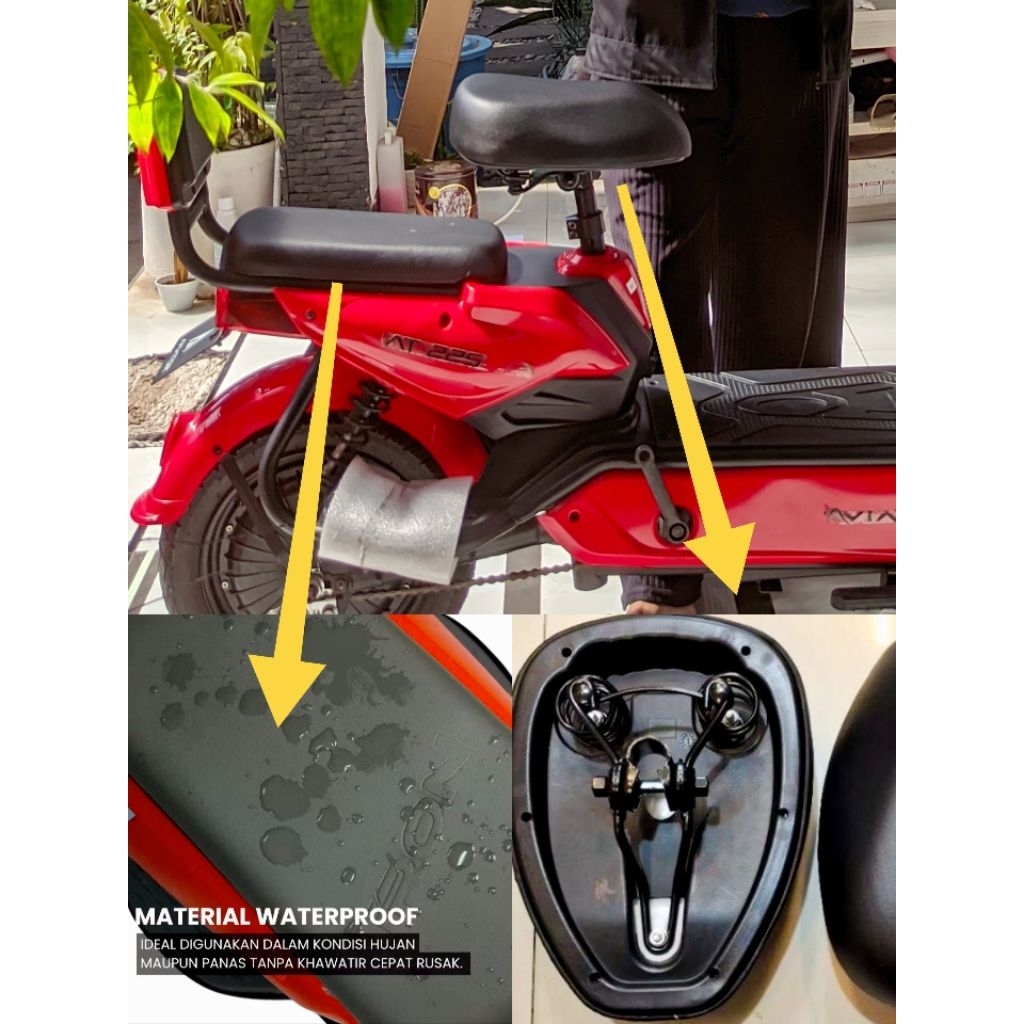 SADEL DEPAN BELAKANG SEPEDA LISTRIK ORIGINAL UWINFLY EXOTIC GODA KY WNS AGATHOS E.NINE DLL