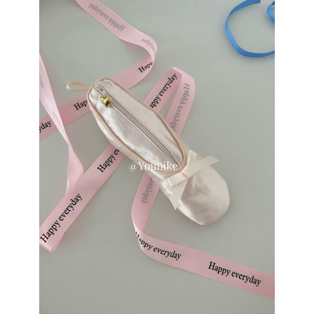 

[Pre-Order] Pencil Case Pouch Ballerina Shoe Girl Pinky Cute Ribbon
