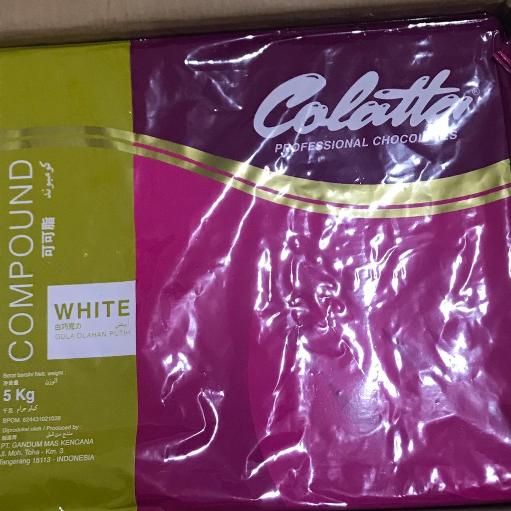 

Colatta Chocolate Compound White 5kg GosendGrab ONLY!!