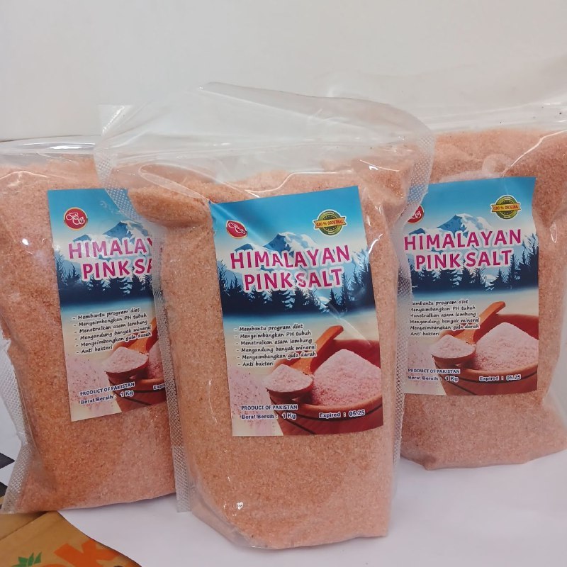 

GARAM HIMALAYA PINK SALT 100% Original Alami Ampuh Untuk Menyeimbangkan Gula Darah Isi 1 kilogram
