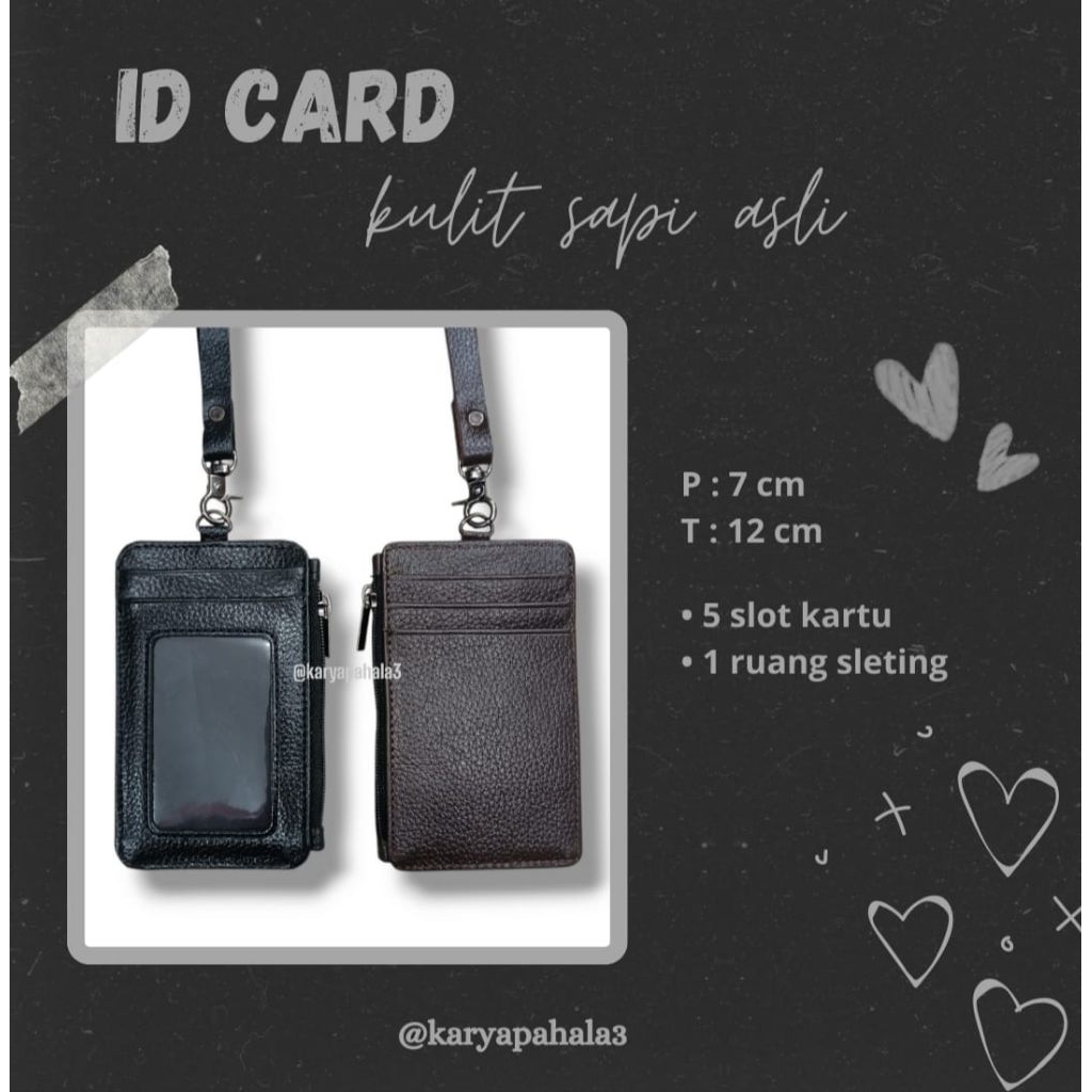 

ID CARD kulit sapi asli *Karyapahala3*