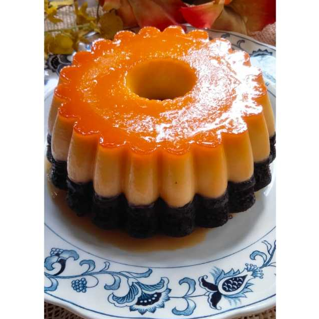 

Karamel Brownies Ketan Hitam keju - Dessert Viral