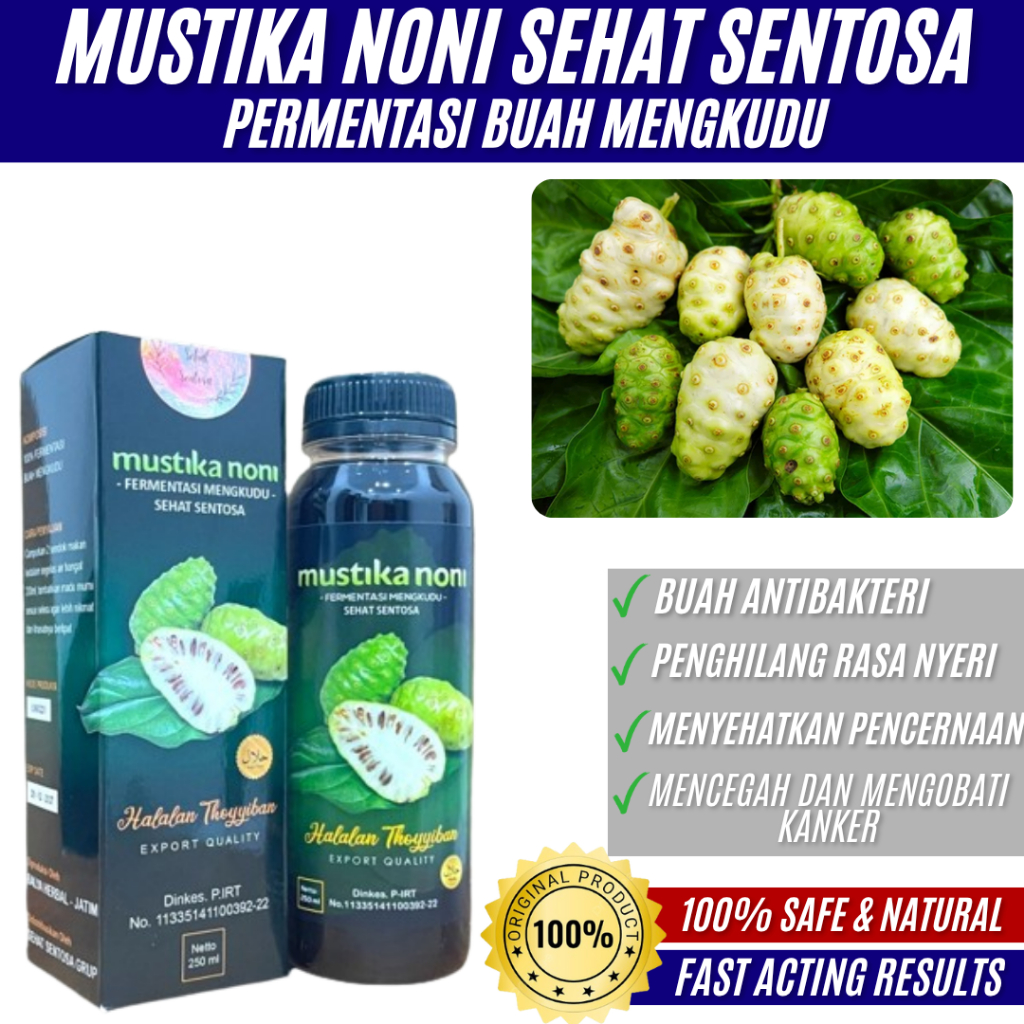 

Mustika Noni 250 ml – Fermentasi Mengkudu Murni, Herbal Alami