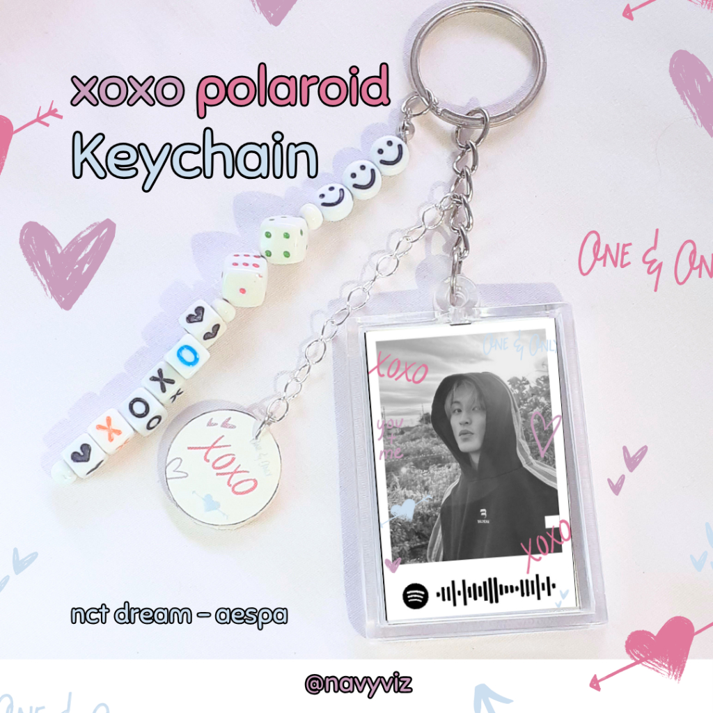 [KEYCHAIN] NCT DREAM - AESPA - NCT 127 - EXO Xoxo Polaroid ver. gantungan kunci ganci keyring bagcha