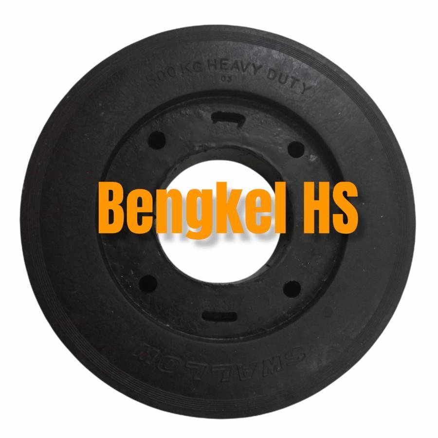 Roda Ban Lori Lory Troli Trolley 7 " Inch Heavy Duty Swallow Karet