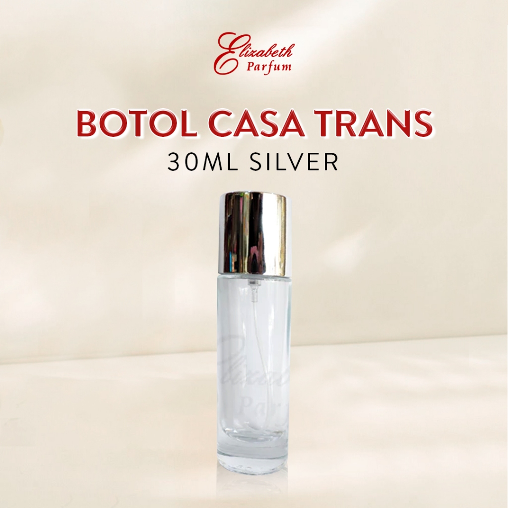 Casa trans 30 Silver. Jual grosir Botol Parfum. Grosir Botol Parfum isi Ulang. Botol parfum 30ml