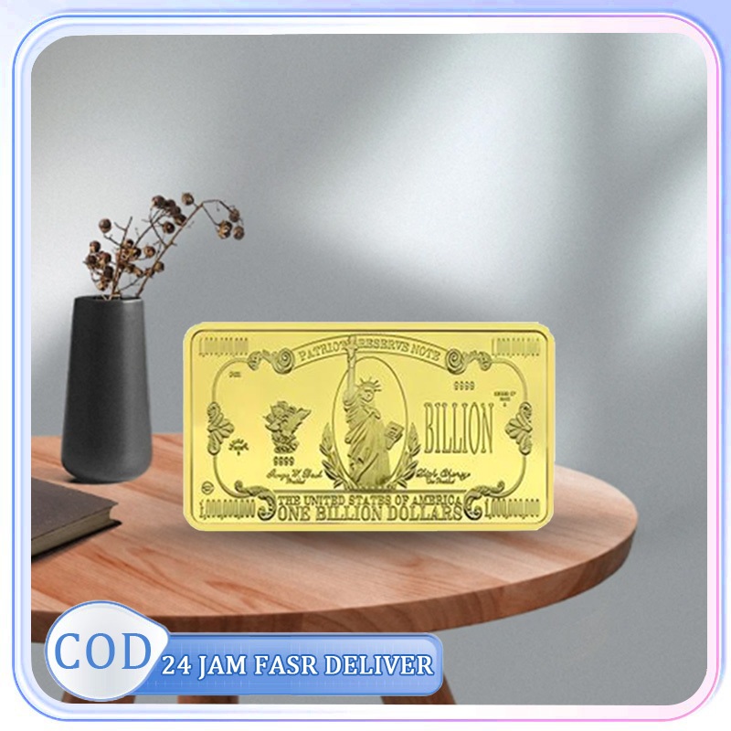 Koin Liberty Lapisan Emas 1 Juta USD Kolektor Premium Bukan Set