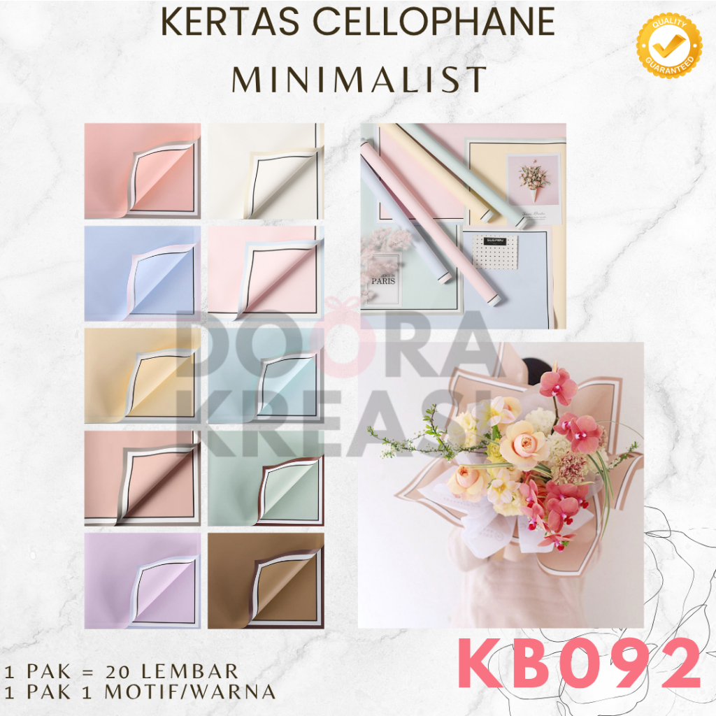 

Kertas Cellophane Buket Bunga Minimalis [ECER]