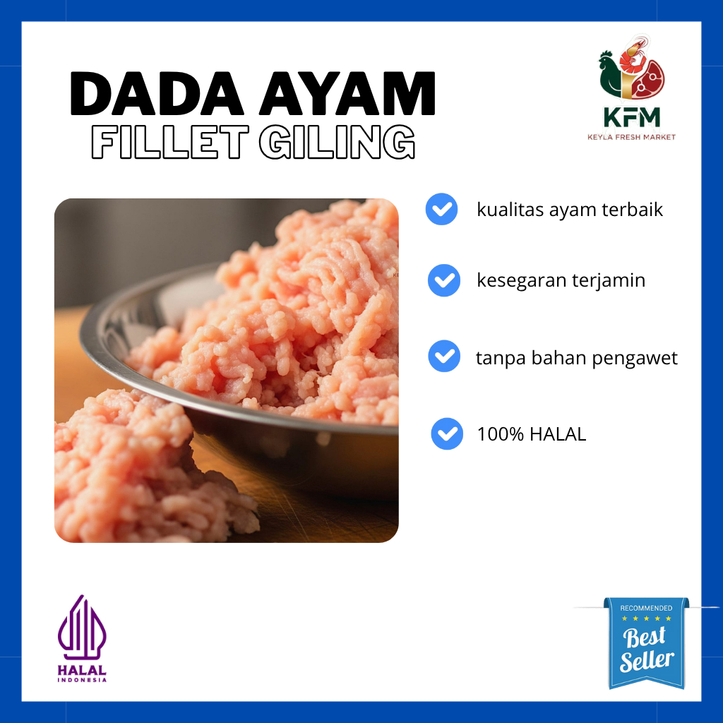 

[KFM] Dada Ayam Fillet Giling ( Tanpa Kulit & Lemak ) Termurah