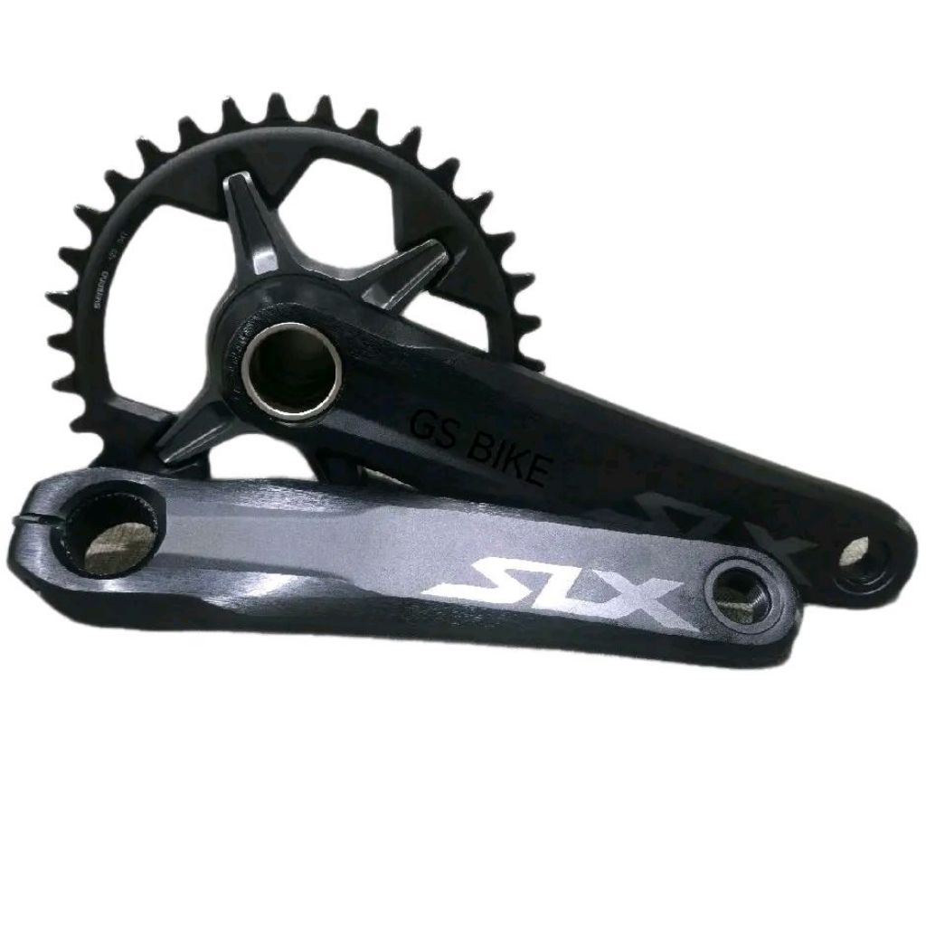 SHIMANO SLX FC-M7120-1 1x12-Speed 32T 170mm Single Crankset Crank Arm & Chain Ring Sepeda MTB Tanpa 