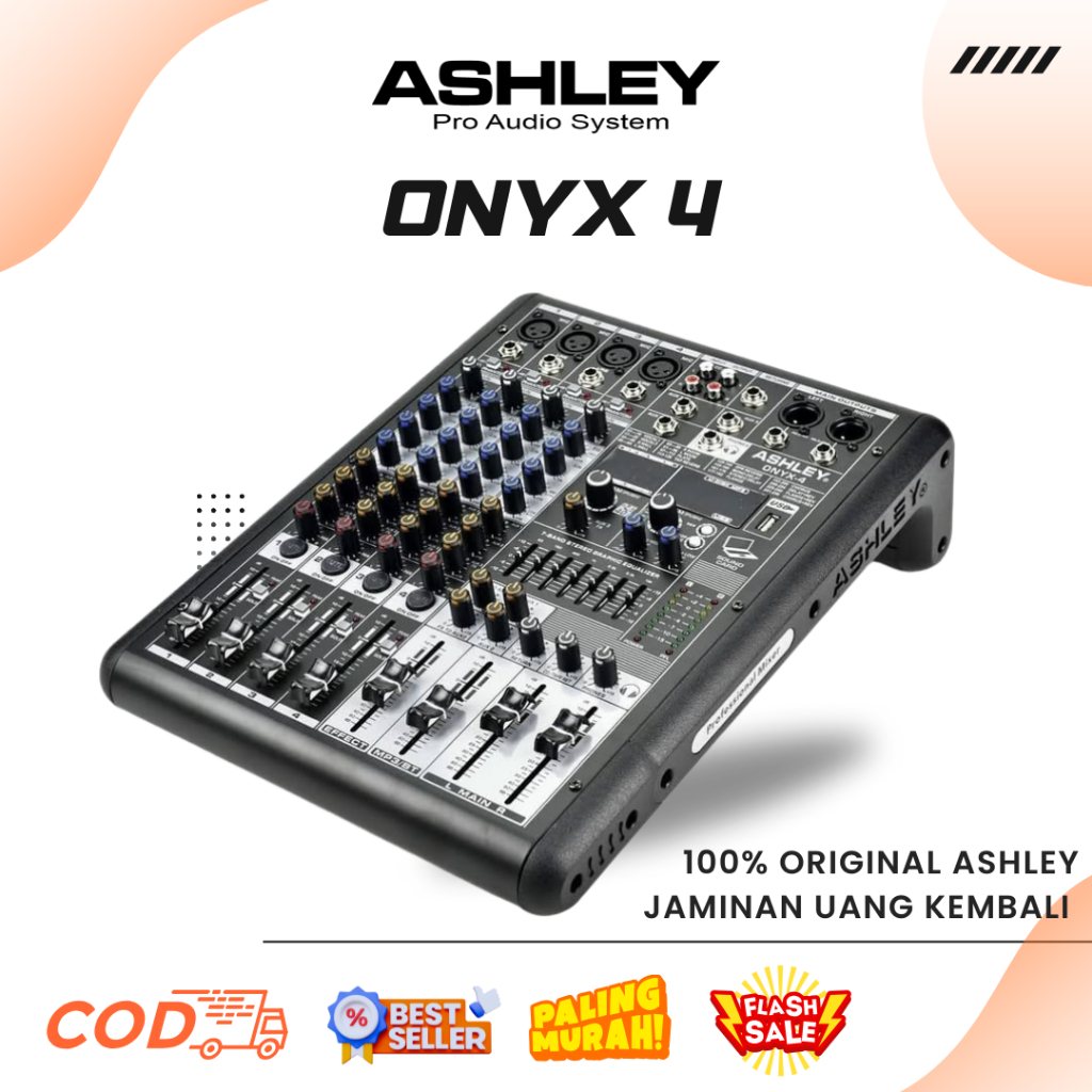 MIXER ASHLEY ONYX 4 DIGITAL MULTI EFEK 256 DSP