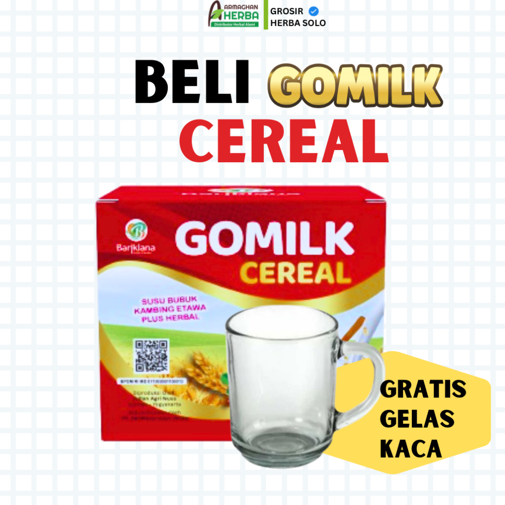

[GRATIS GELAS KACA] GOMILK CEREAL PATI GARUT ASLAM SURUT 250GRAM