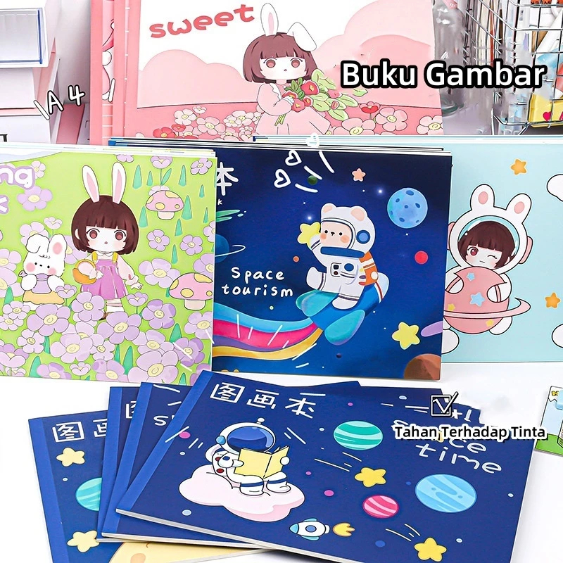 

A4 Painting Book Buku Gambar A4 / Buku Gambar A4 / Drawing Book Zhixingbao 7883