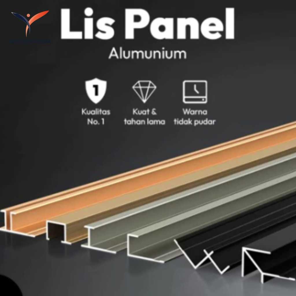 Toko Cimeng LIST PANEL ALUMUNIUM 5MM 8MM LIST ENDING LIST T LIST WALLBOA LIST SHEETBOA PREMIUM 150cm