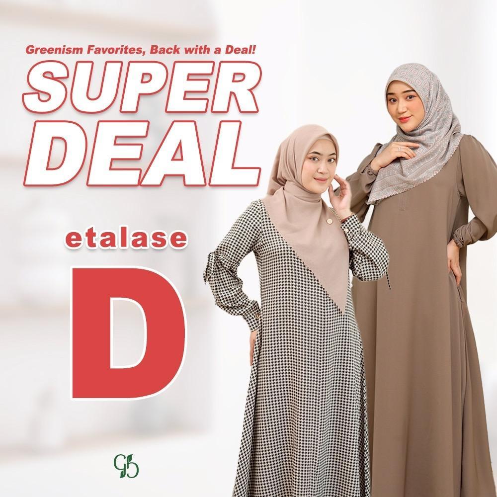 GREENISM MODIS D (Moment Discount Istimewa) – Produk Spesial Diskon Juli | Baju Dress Wanita
