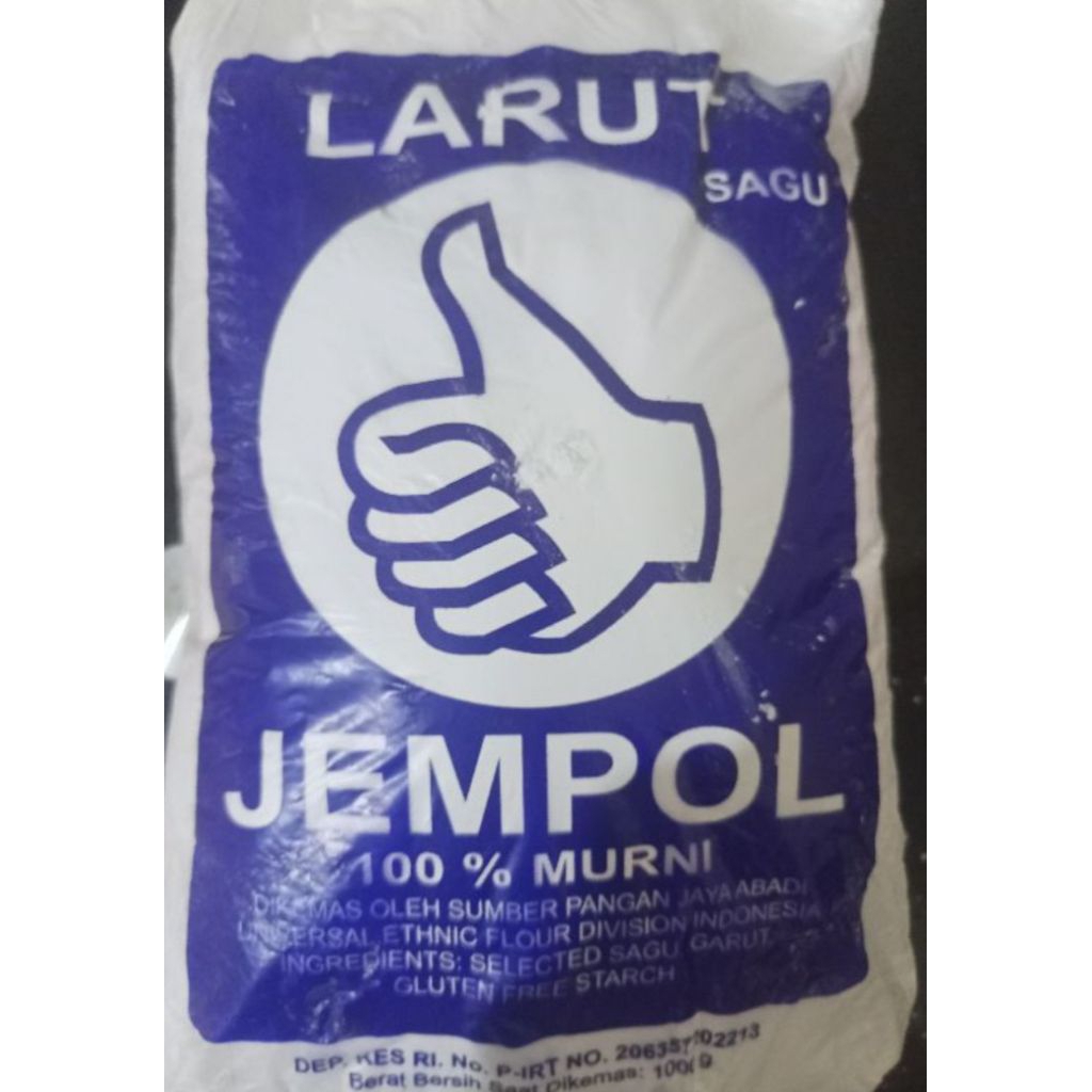 

tepung pati garut 1kg larut jempol obat maag asam lambung
